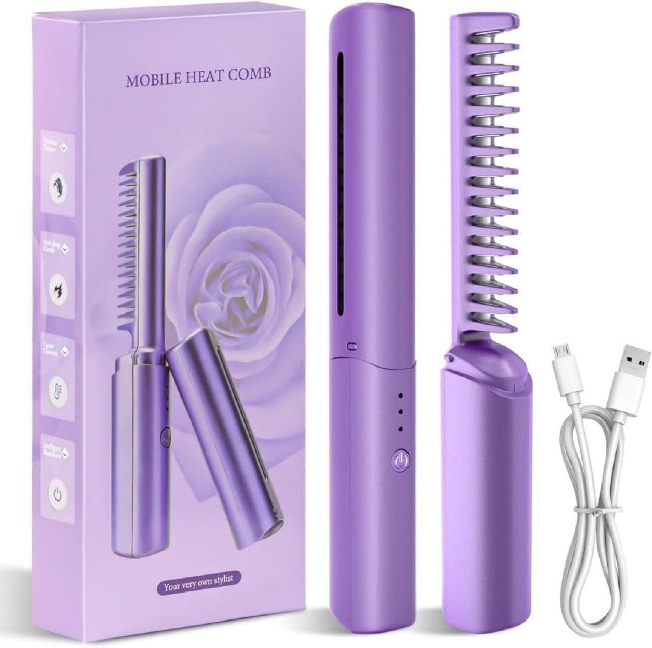 FlatLuxe Portable Mini Hair Straightener Comb