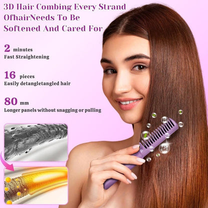 FlatLuxe Portable Mini Hair Straightener Comb