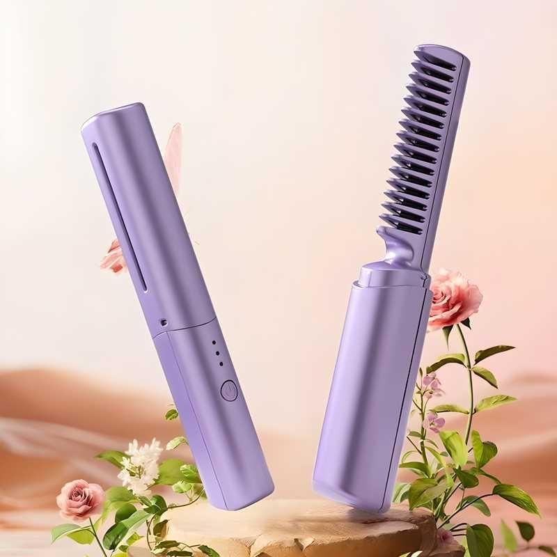 FlatLuxe Portable Mini Hair Straightener Comb